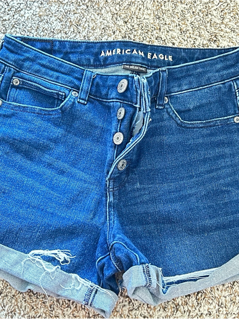 American Eagle Light Blue The Dream Short Denim